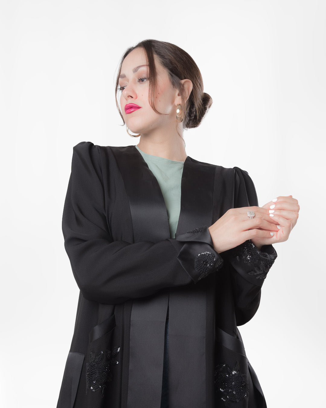 Basic, Office, OP Beaded Pocket on Flower