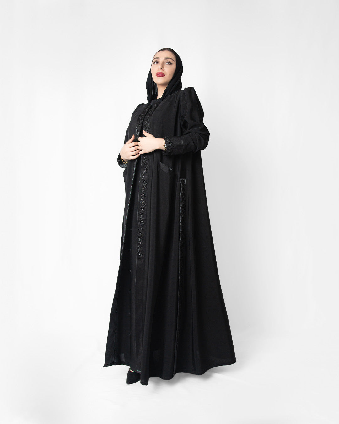 Basic, Office, Shiny Flower in Black