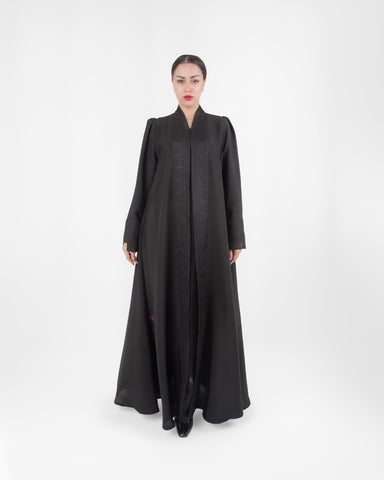 Basic, Office, Black Linen Embro