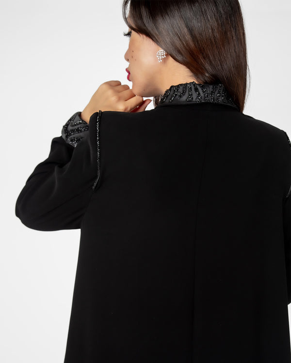 Basic, Office, Zebra Beads Coat