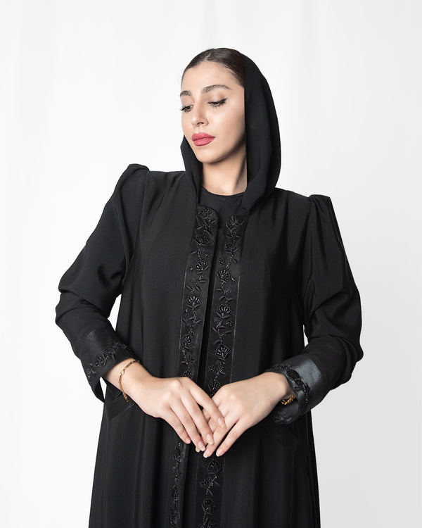 Basic, Office, Shiny Flower in Black