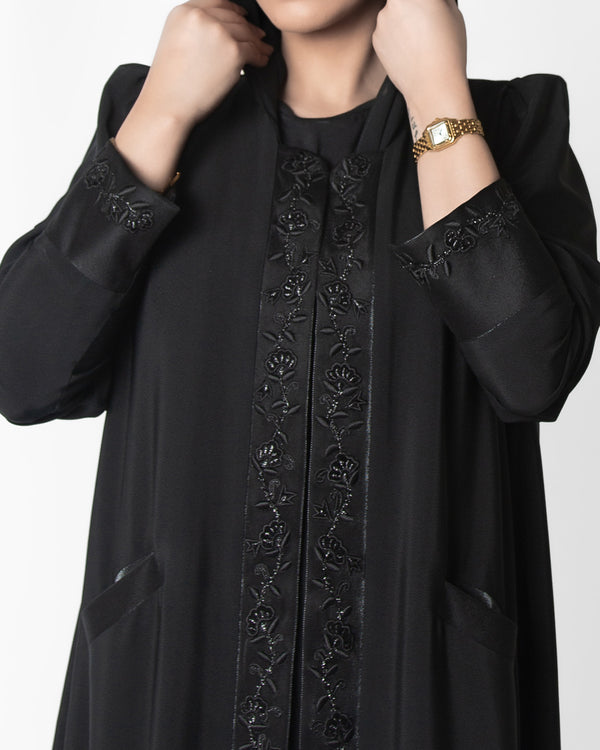 Basic, Office, Shiny Flower in Black